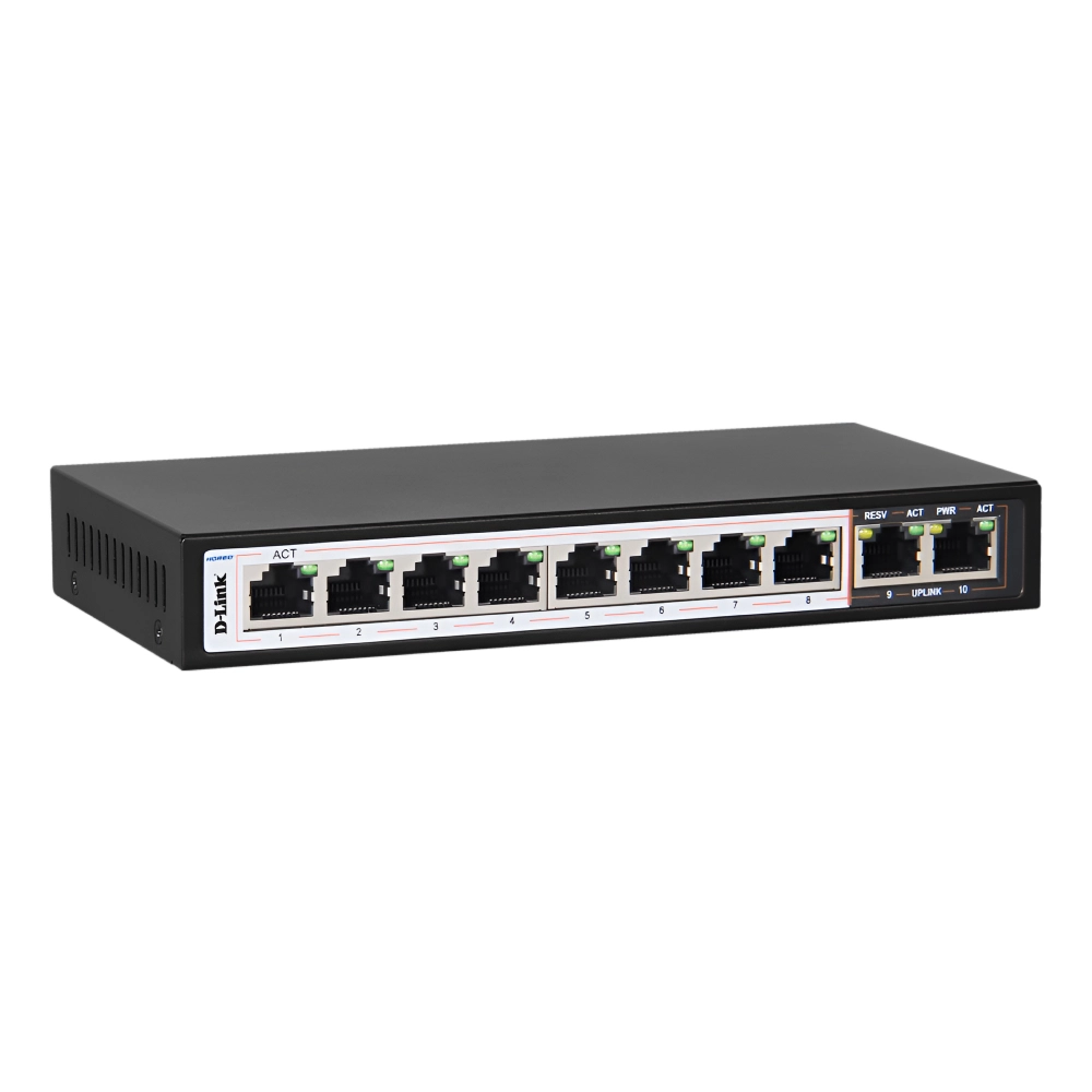 D-Link Poe Switch 8 Port (8 FE + 2 GE Port) DES-F1010P-E view 4